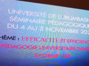 Enseignement: UNILU 2024-2025, 1er séminaire sur l’efficacité et l’efficience en pédagogie universitaire