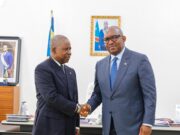 RDC : Renforcement des liens fraternels entre Kinshasa et Brazzaville, au Palais du Peuple entre Jean-Michel Sama Lukonde et Pierre Ngolo
